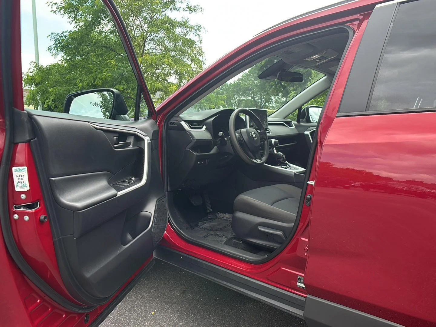 Certified Used 2025 Ruby Flare Pearl Toyota Hybrid LE image 2