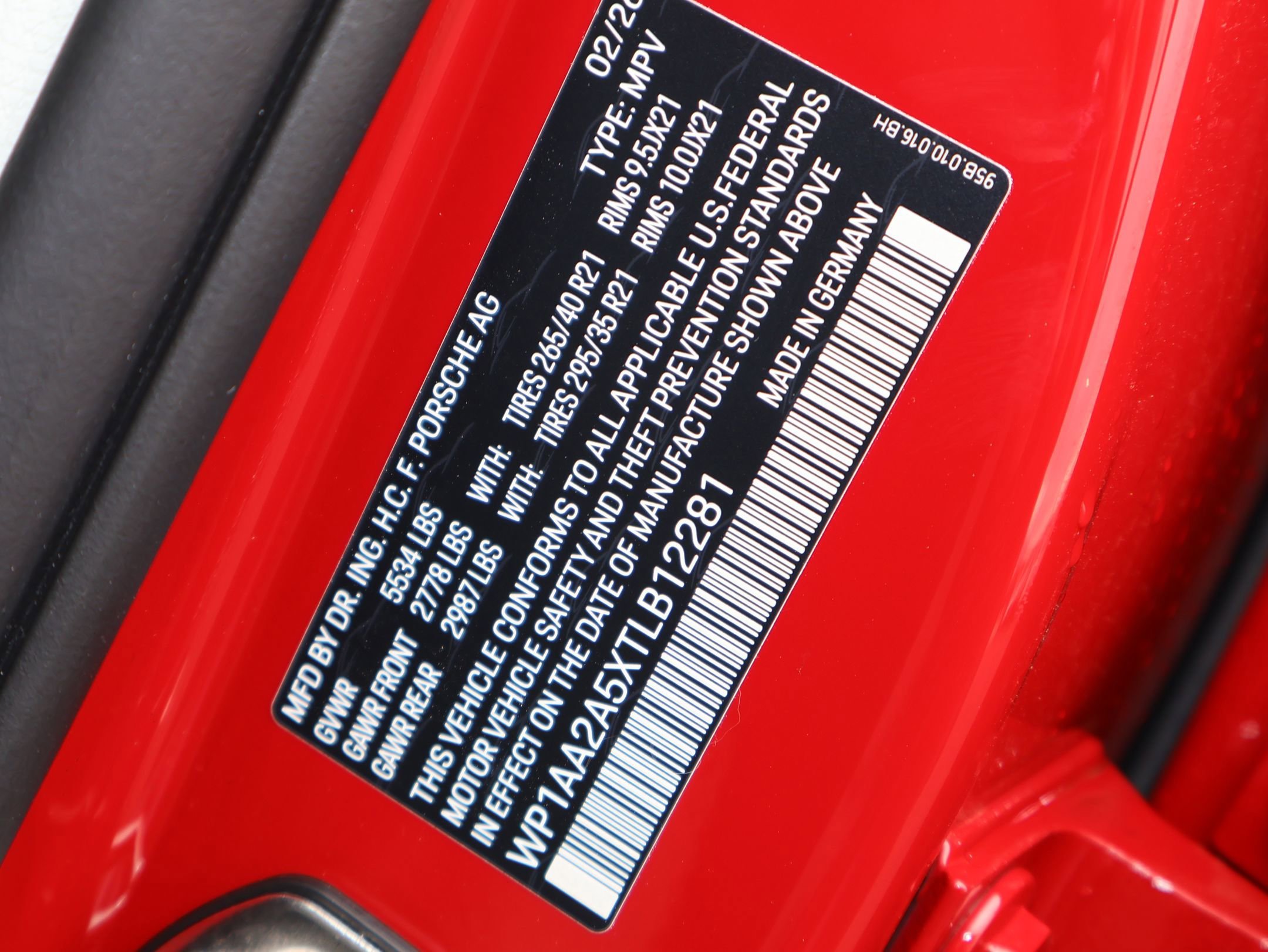 New 2026 Carmine Red Porsche  image 30