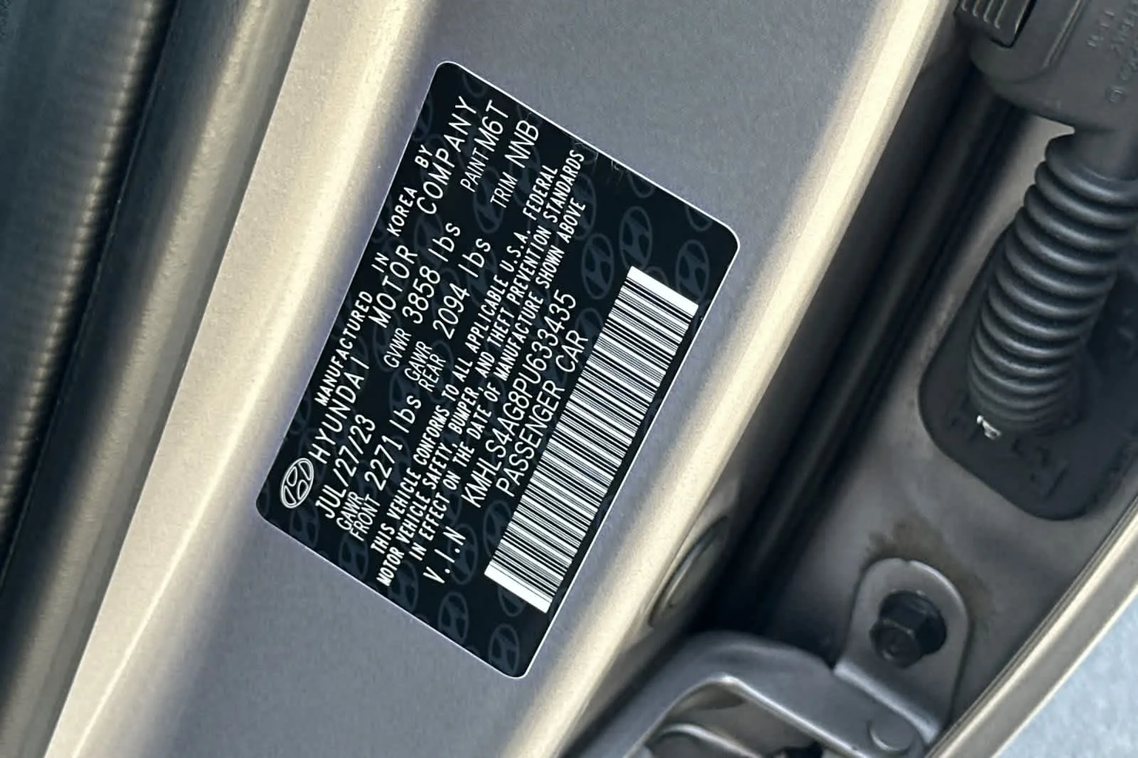 Certified Used 2023 Fluid Metallic Hyundai SEL image 28