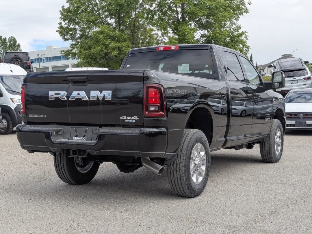 New 2026 Black RAM Big Horn - - 6.7L HO Diesel - 12 Nav - Sport App Pkg - 5th Wheel/Gooseneck Prep & More! image 8