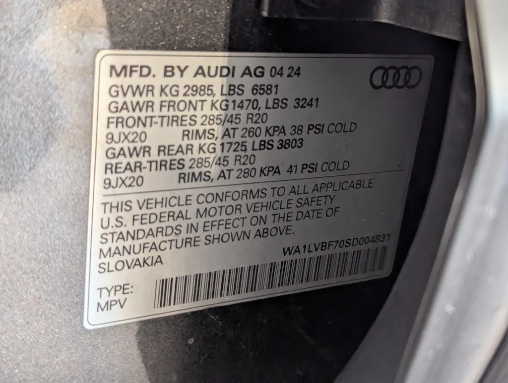 Certified Used 2025 Gray Audi 55 Premium Plus image 83