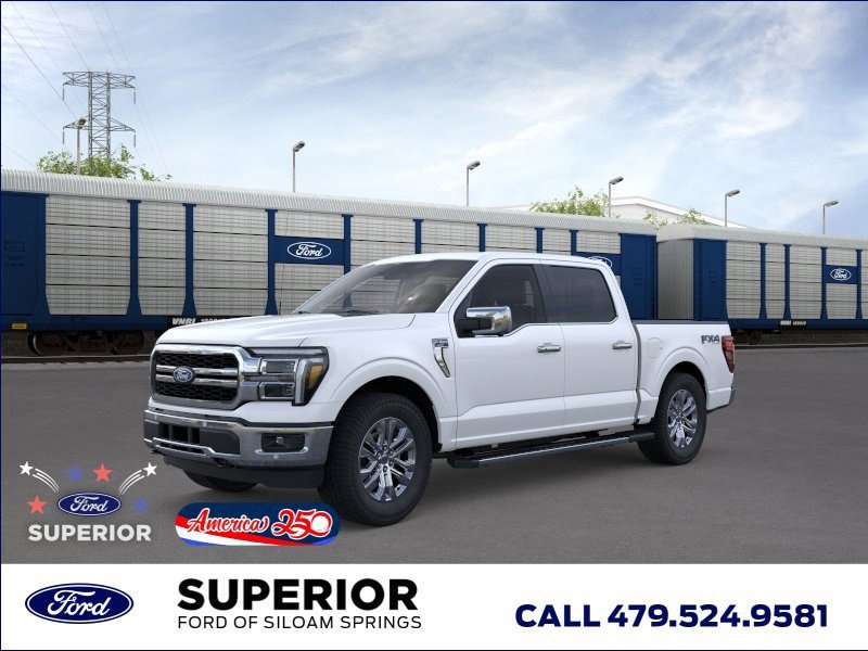 New 2026 Star White Metallic Tri-Coat Ford LARIAT image 1