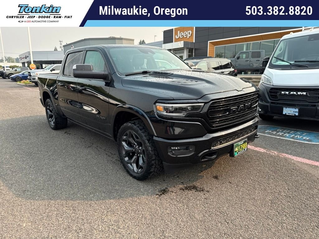 Used 2020 Diamond Black Crystal Pearlcoat Ram Limited image 1
