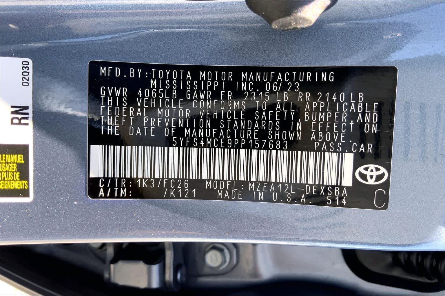 Used 2023 Celestite Toyota SE image 36