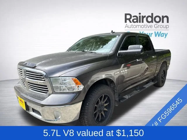 Used 2015 Granite Crystal Metallic Clearcoat Ram Big Horn image 3