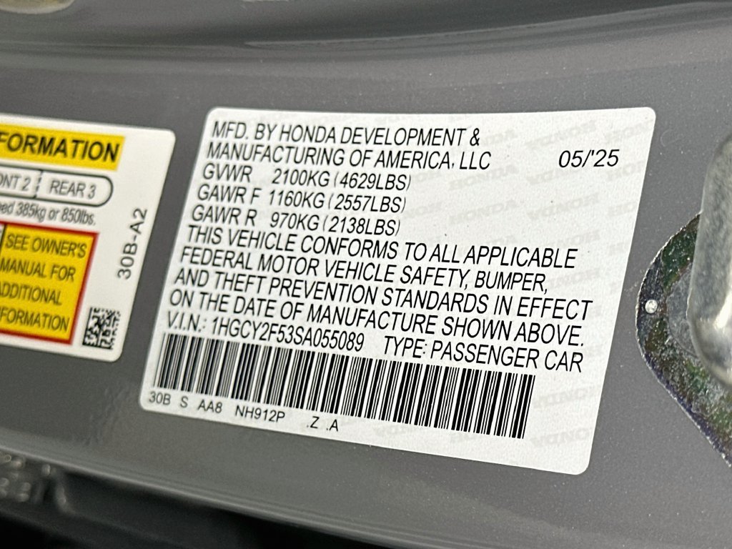 Certified Used 2025 Urban Gray Pearl Honda Sport image 30