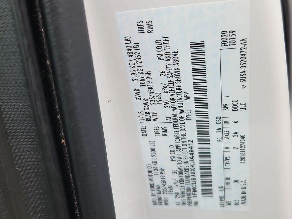 Used 2019 White Ford Titanium image 26