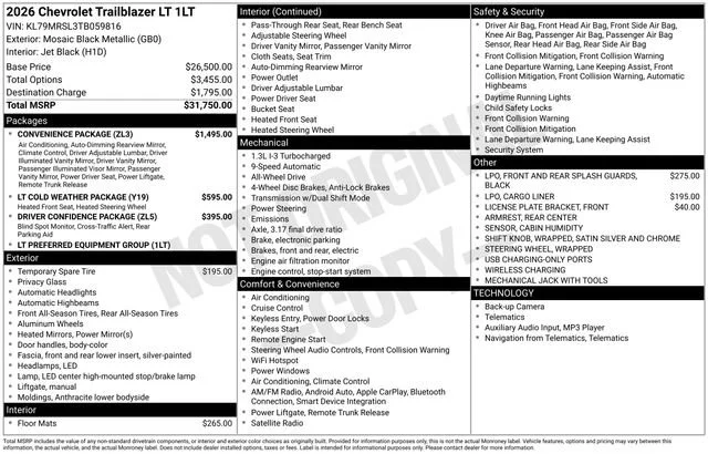 2026 Chevrolet Trailblazer LT - Photo 5