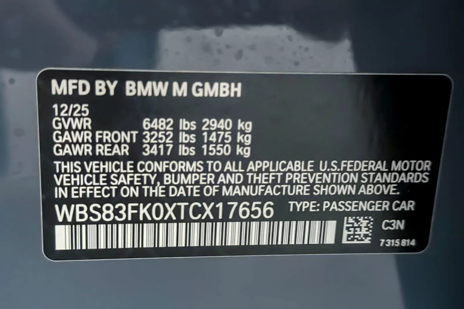 New 2026 Storm Bay Metallic BMW  image 26