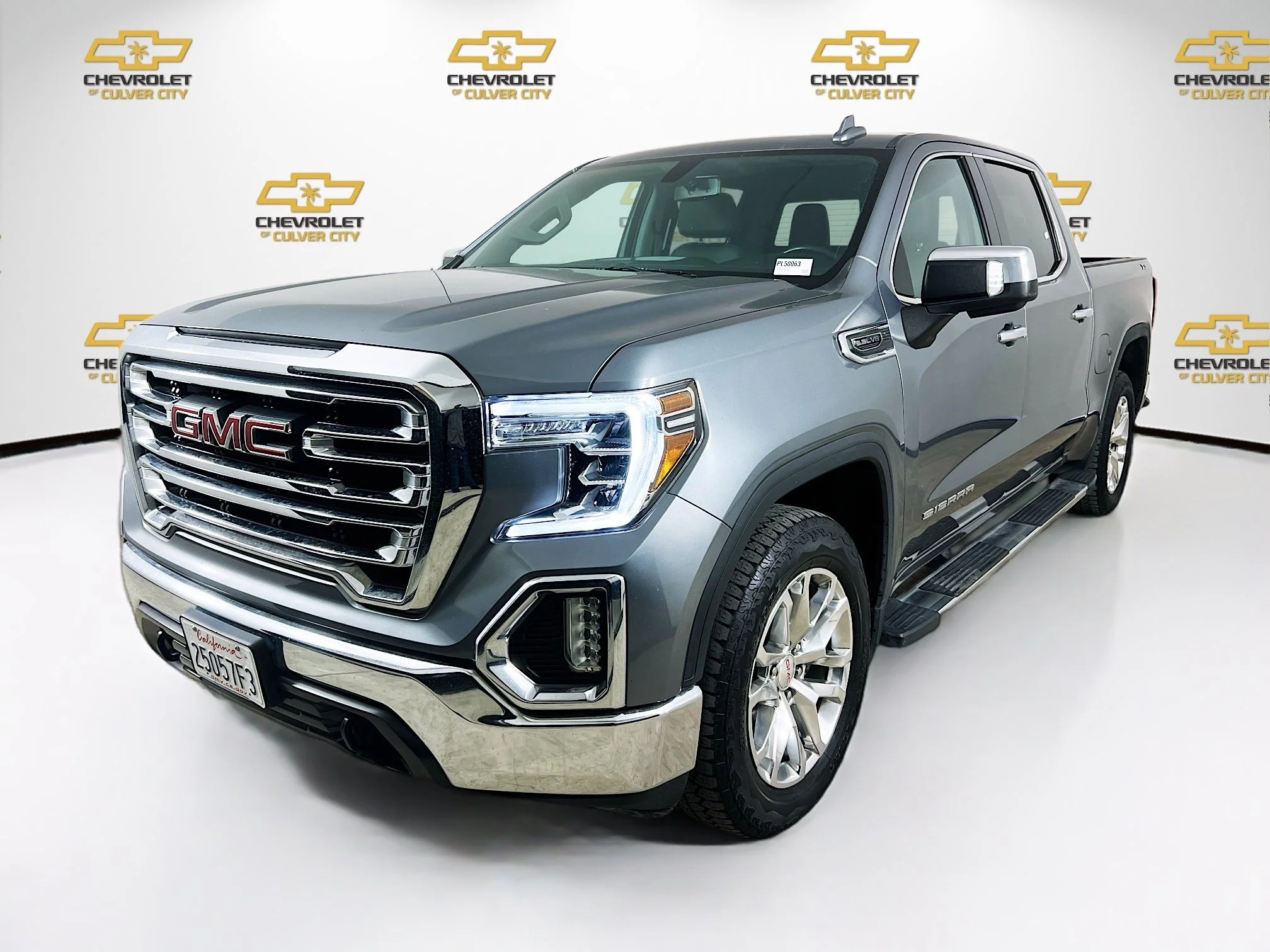 Used 2021 SATIN STEEL METALLIC GMC SLT image 3