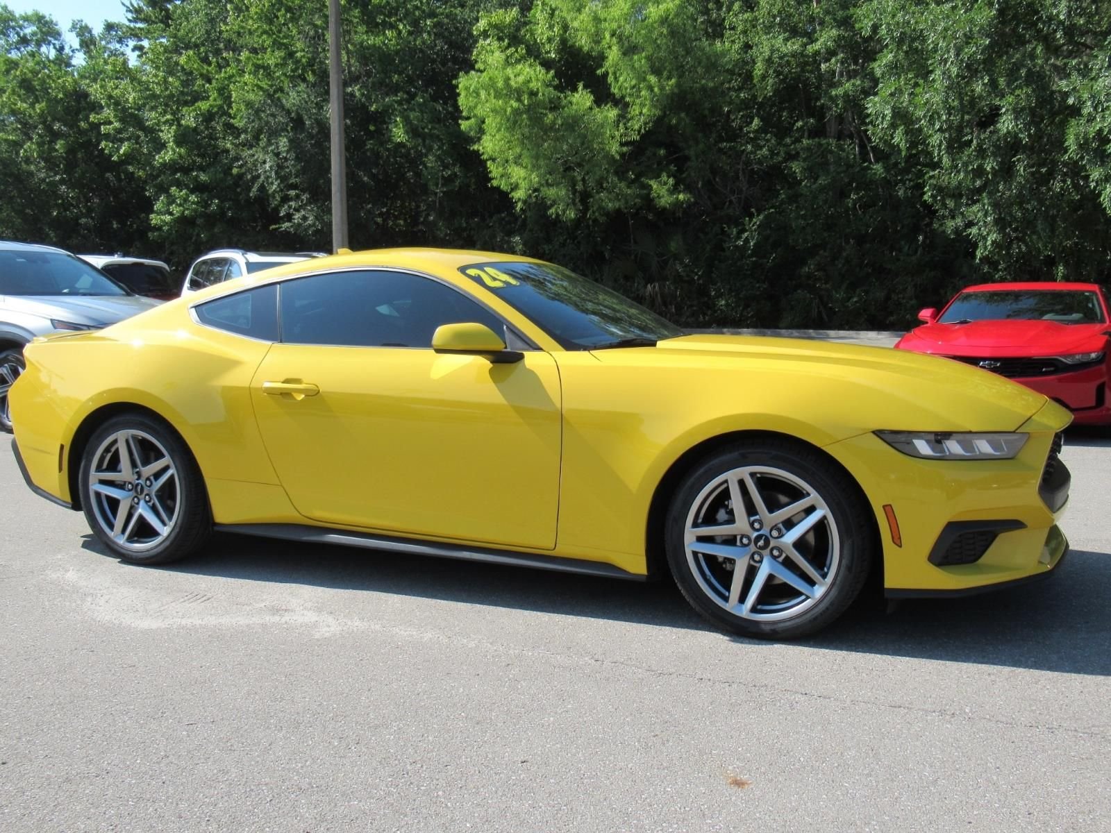 Used 2024 Yellow Ford EcoBoost Premium image 2