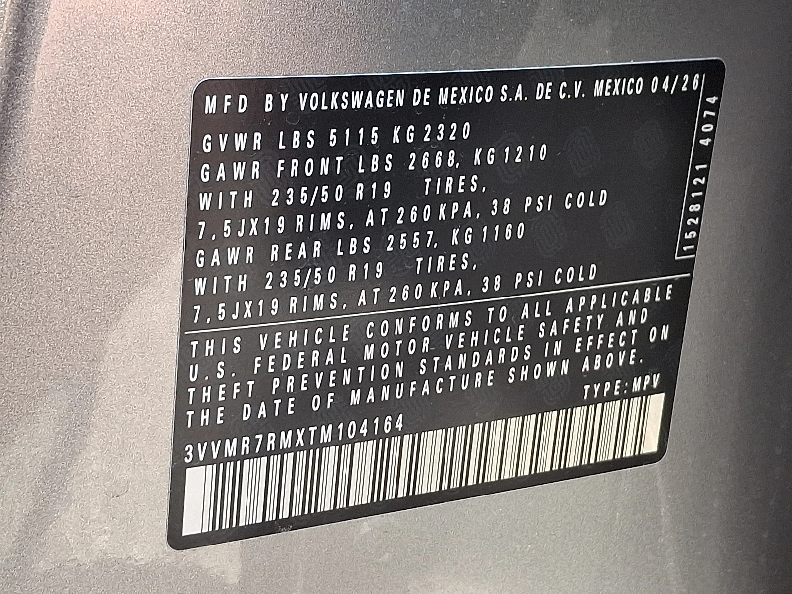 New 2026 pyrite silver metallic - K2K2 Volkswagen SE image 11