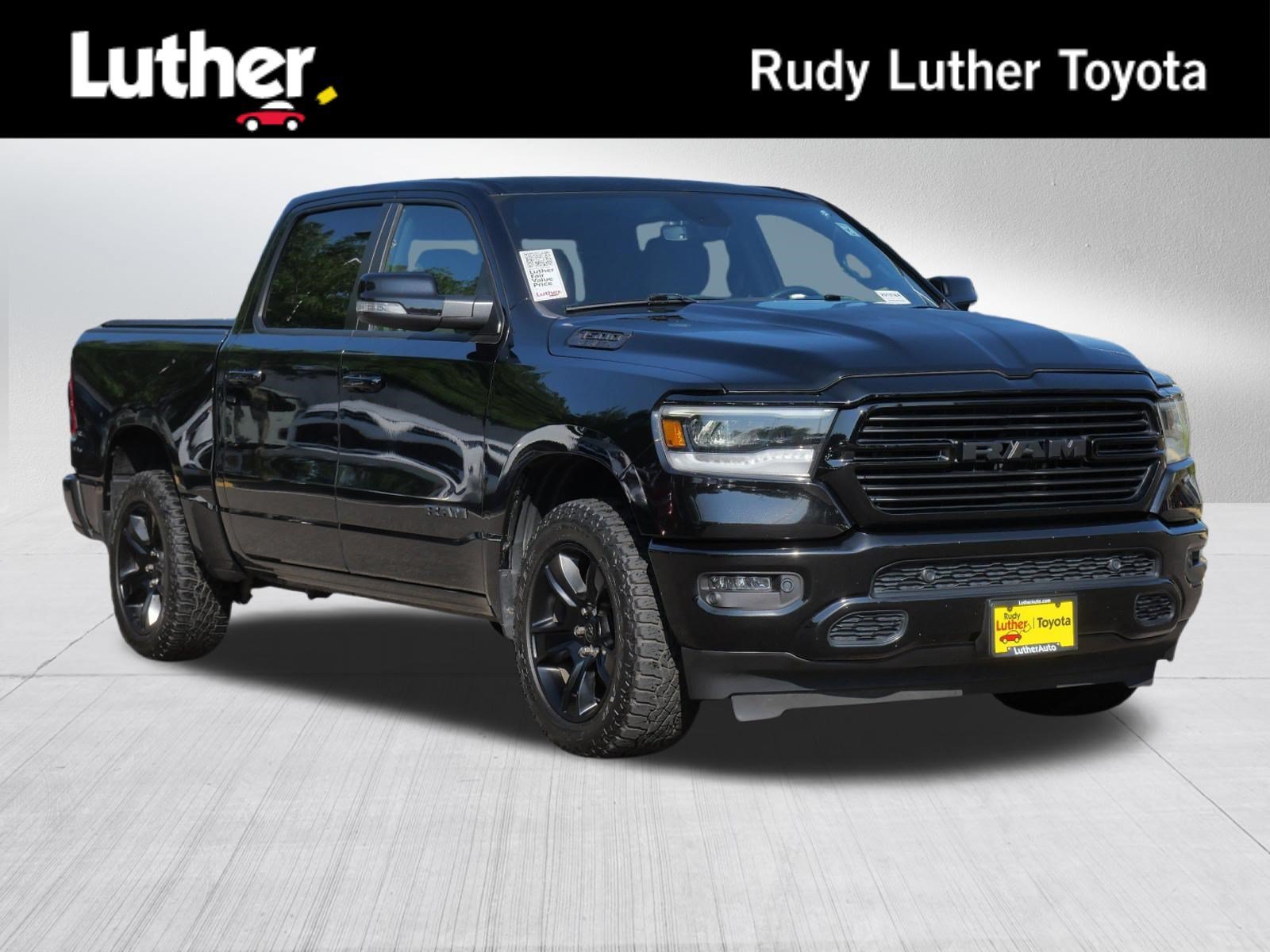 Used 2021 Diamond Black Crystal Pearlcoat Ram Big Horn image 1