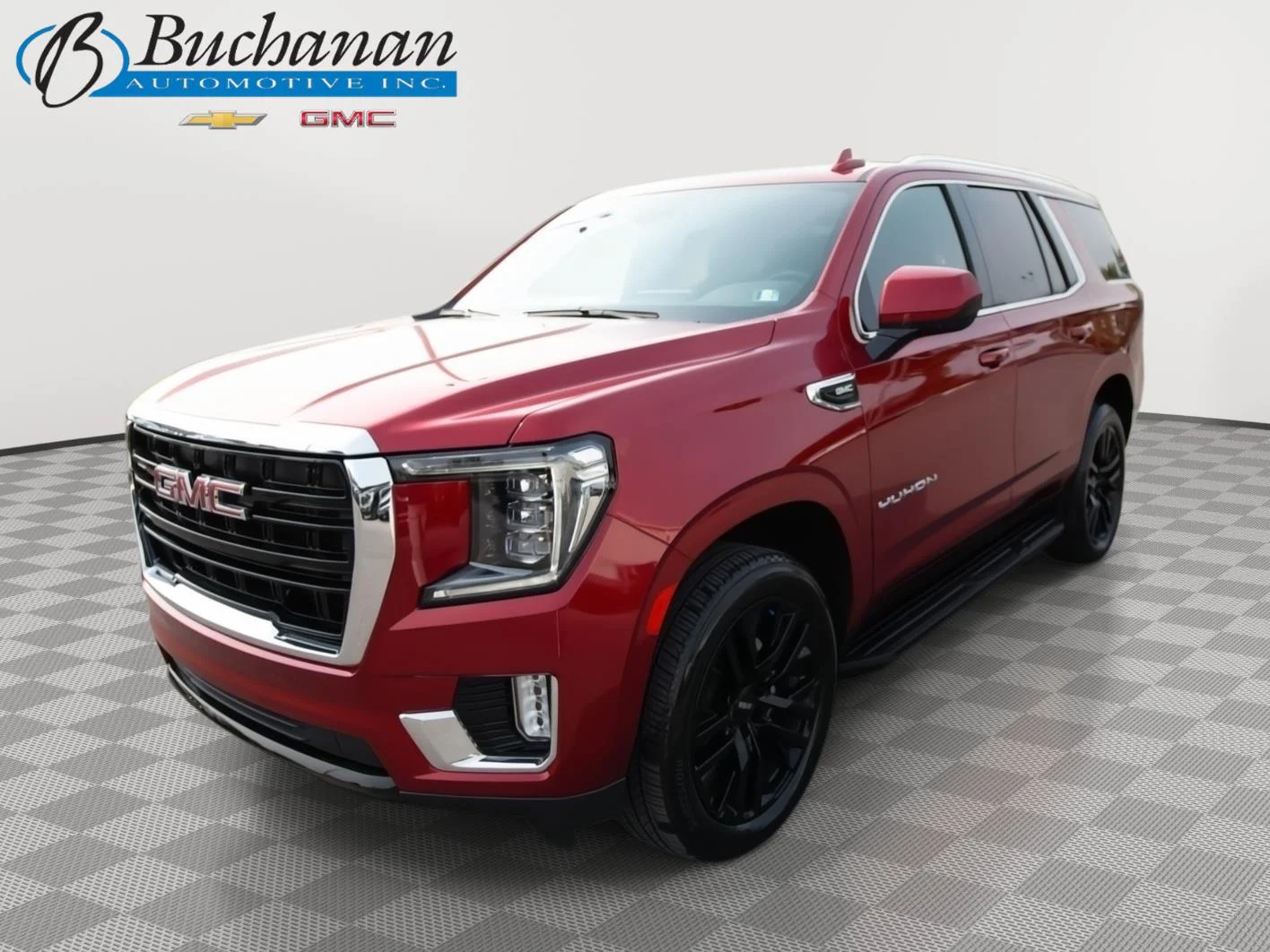 Used 2024 Volcanic Red Tintcoat GMC SLE image 1