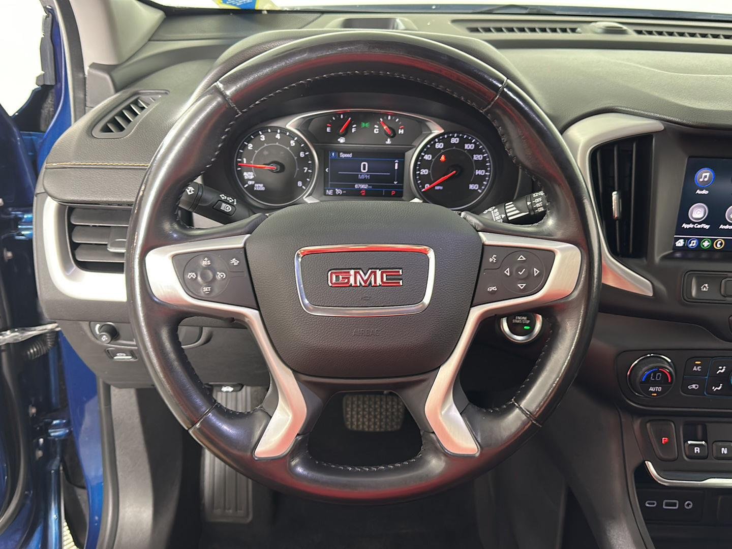 Used 2021 Blue Emerald Metallic GMC SLE image 25