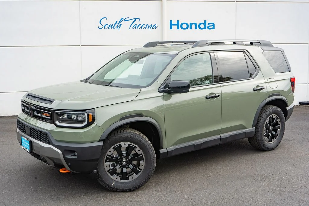 New 2026 Ash Green Metallic Honda TrailSport Elite Blackout image 2
