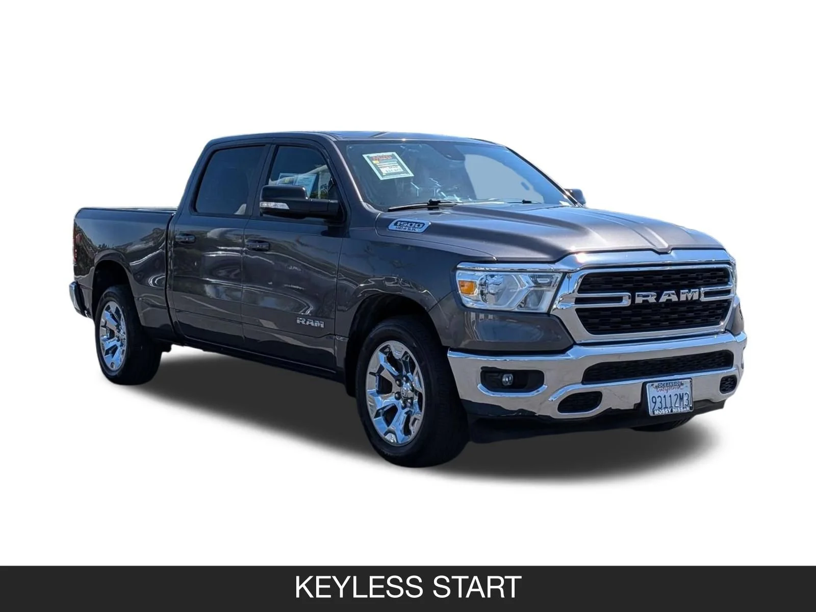 Used 2022 Granite Crystal Metallic Clearcoat Ram Big Horn image 4