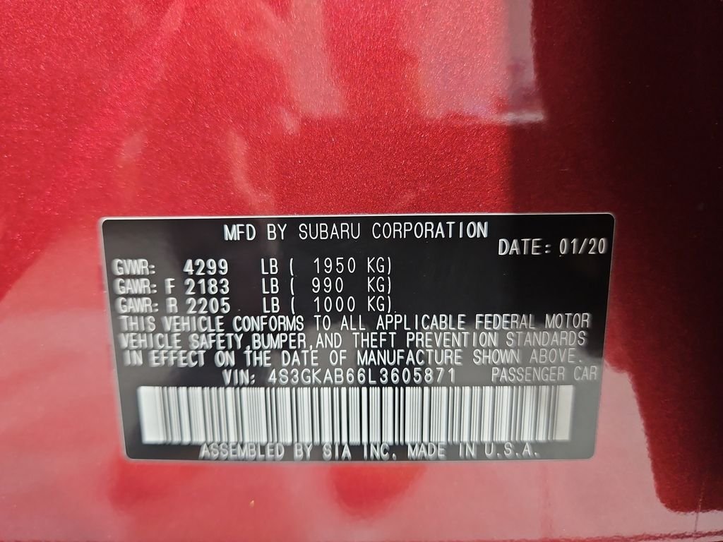 Used 2020 Red Subaru Base image 29