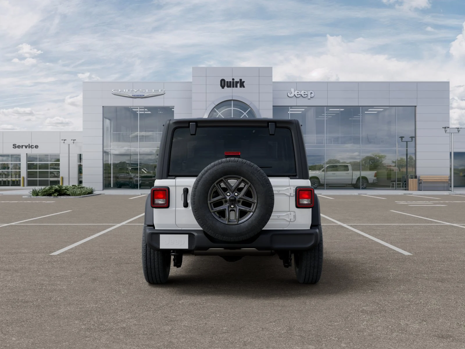 New 2026 Bright White Clear-Coat Exterior Paint Jeep Sport image 7