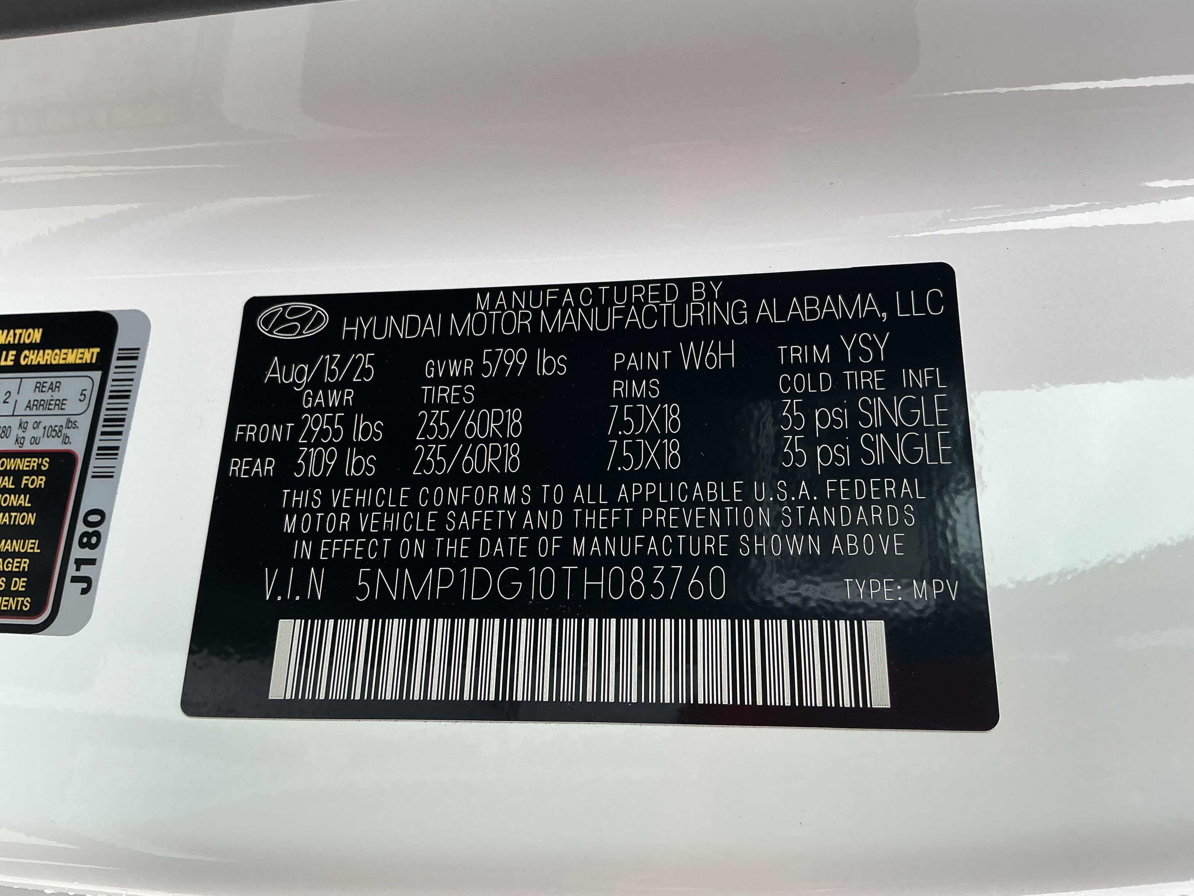 New 2026 Serenity White Hyundai SE image 12
