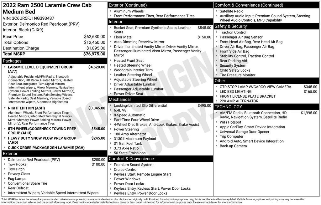 Used 2022 Red Ram Laramie image 5