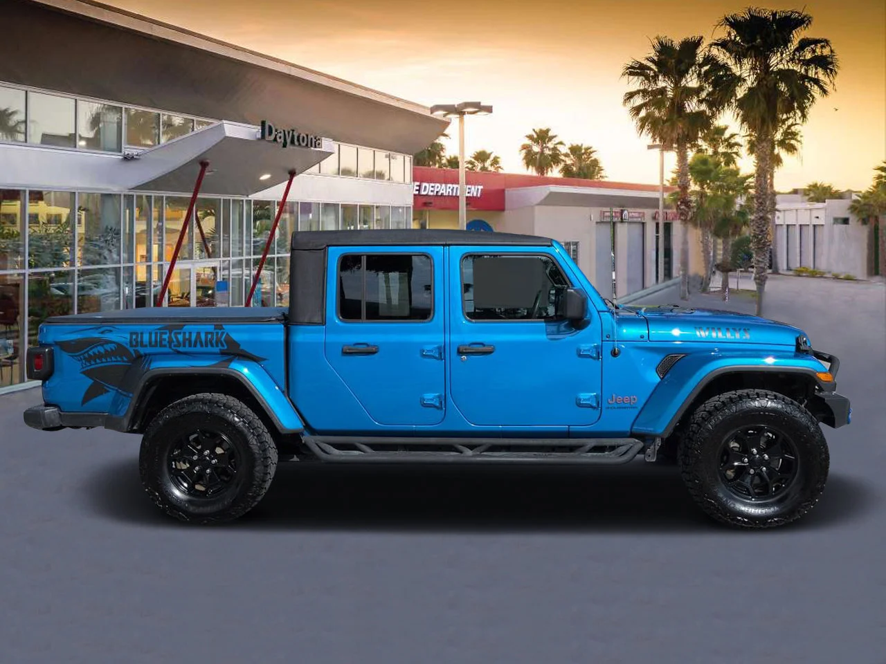 Used 2023 Blue Pearl Jeep Willys image 2