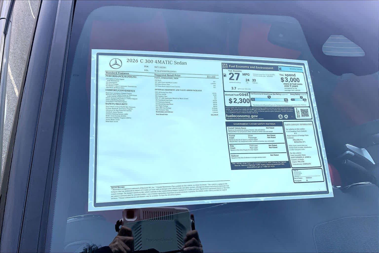 New 2026 Black Mercedes-Benz C 300 image 19