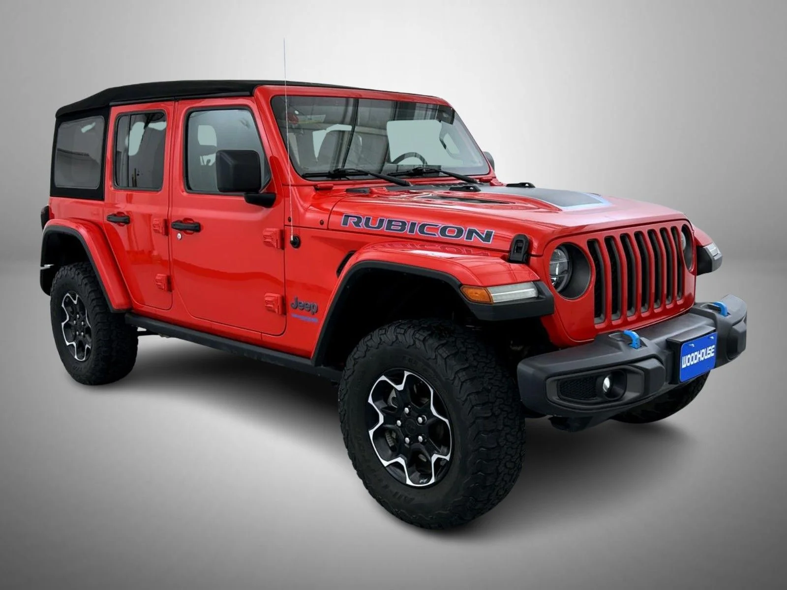 Used 2021 Red Jeep Unlimited Rubicon 4xe image 3