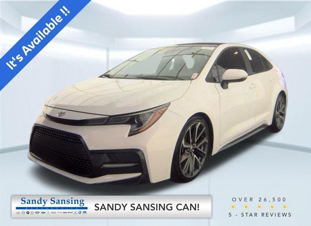 Used 2021 White Toyota SE image 1