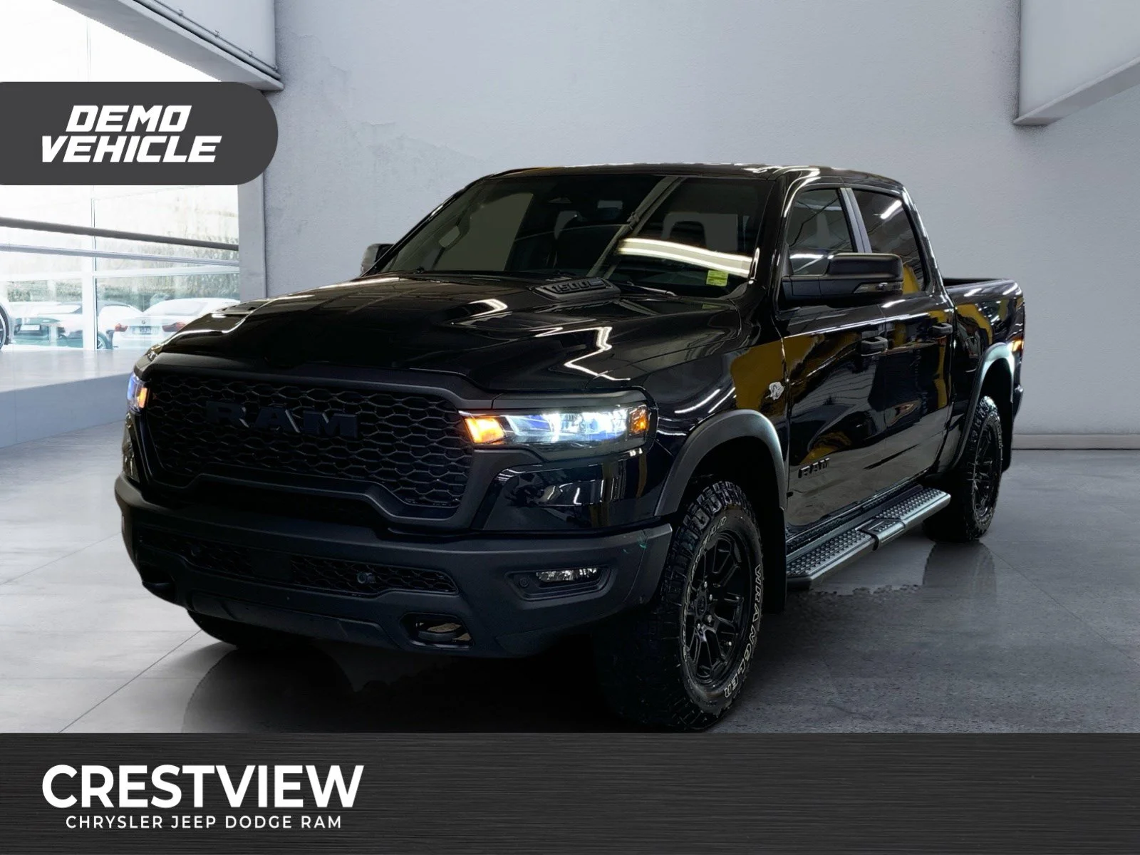 New 2026 Diamond Black Crystal Pearl Ram Rebel image 1