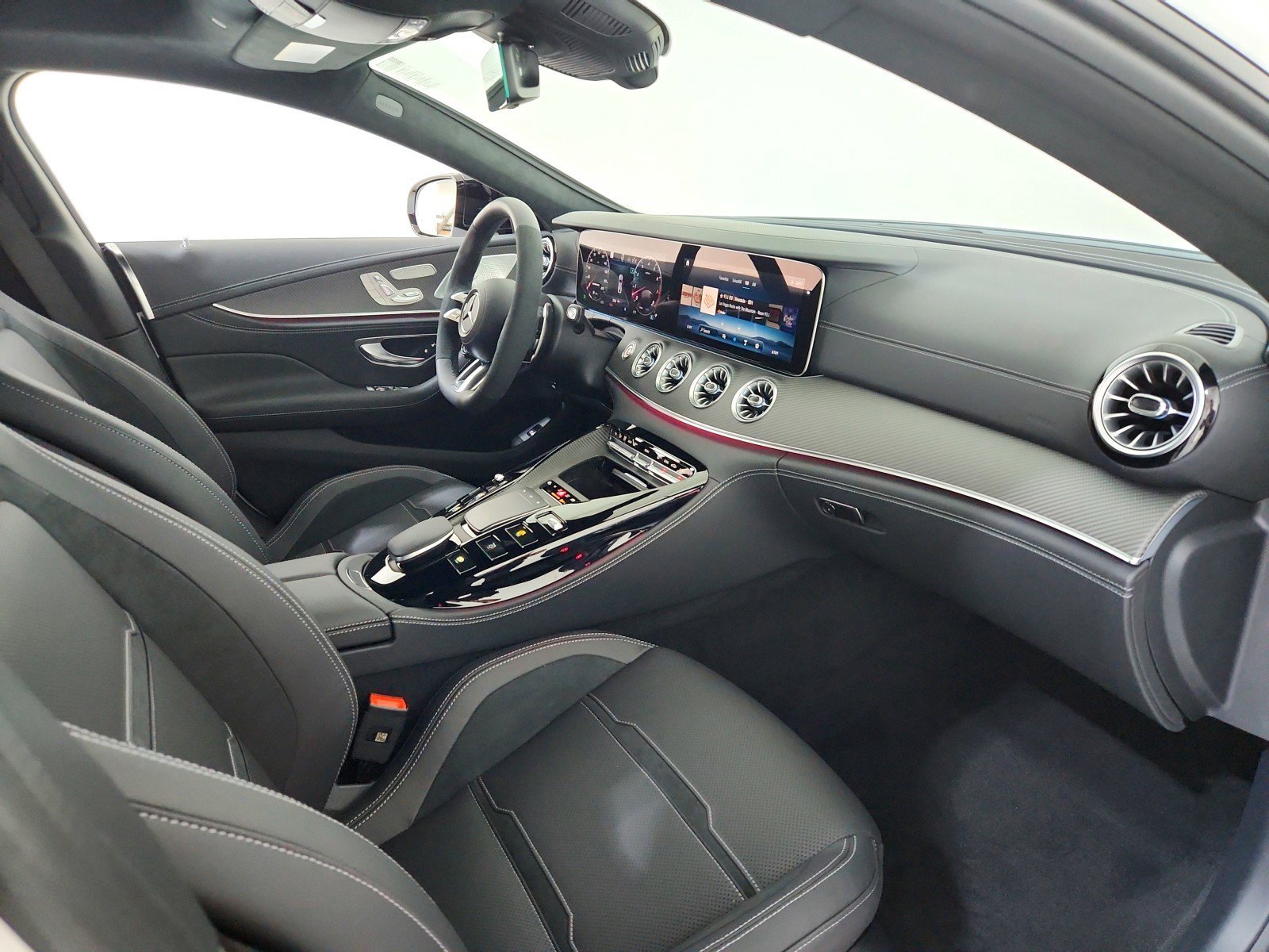 New 2026 MANUFAKTUR Moonlight White Metallic Mercedes-Benz AMG® GT 43 4-Door Coupe image 34