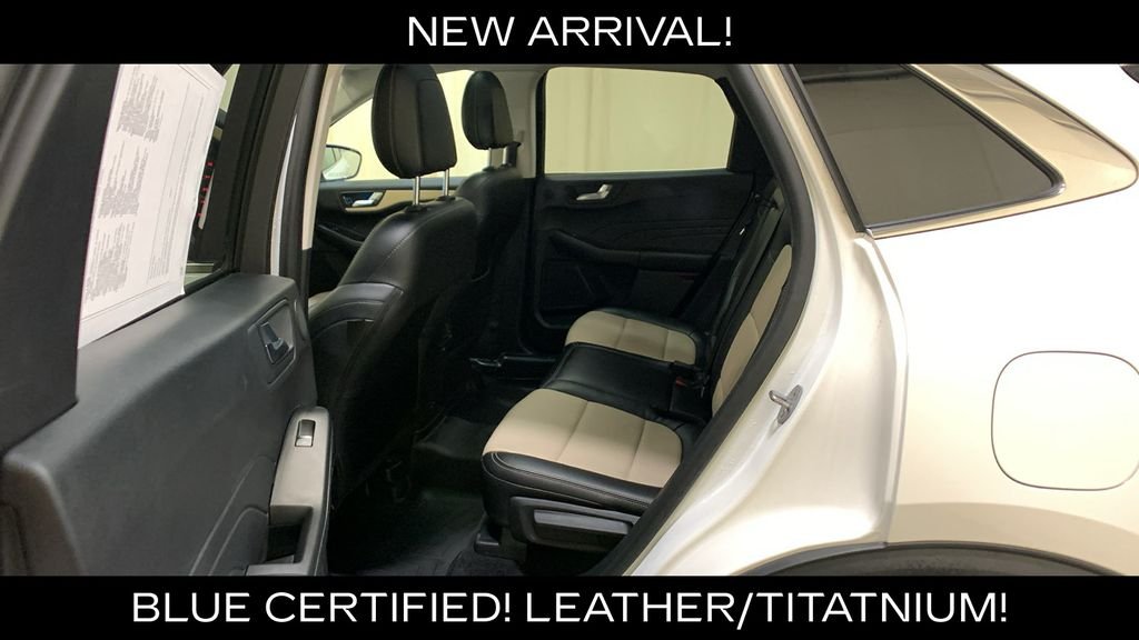 Certified Used 2022 White Metallic Ford Titanium image 24