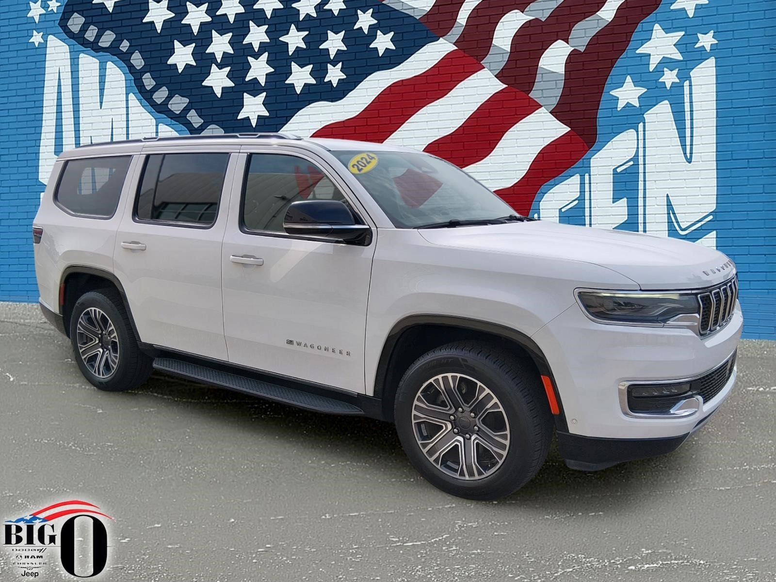 Used 2024 Bright White Clear Coat Jeep Series II image 1
