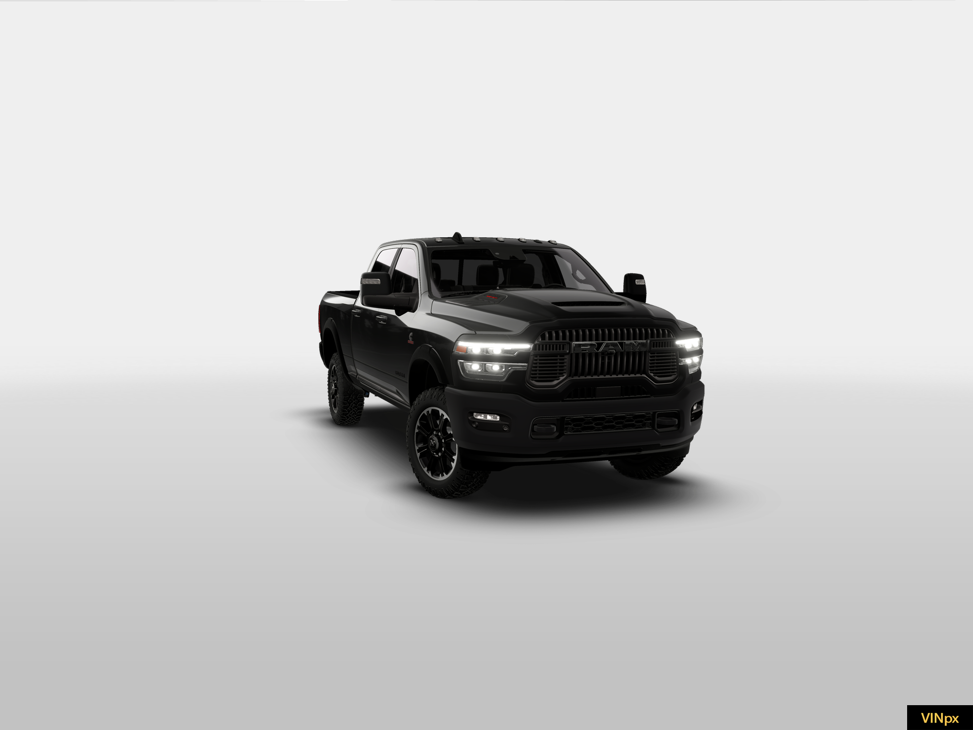 New 2026 Diamond Black Crystal Pearl-Coat Exterior Paint RAM REBEL image 13