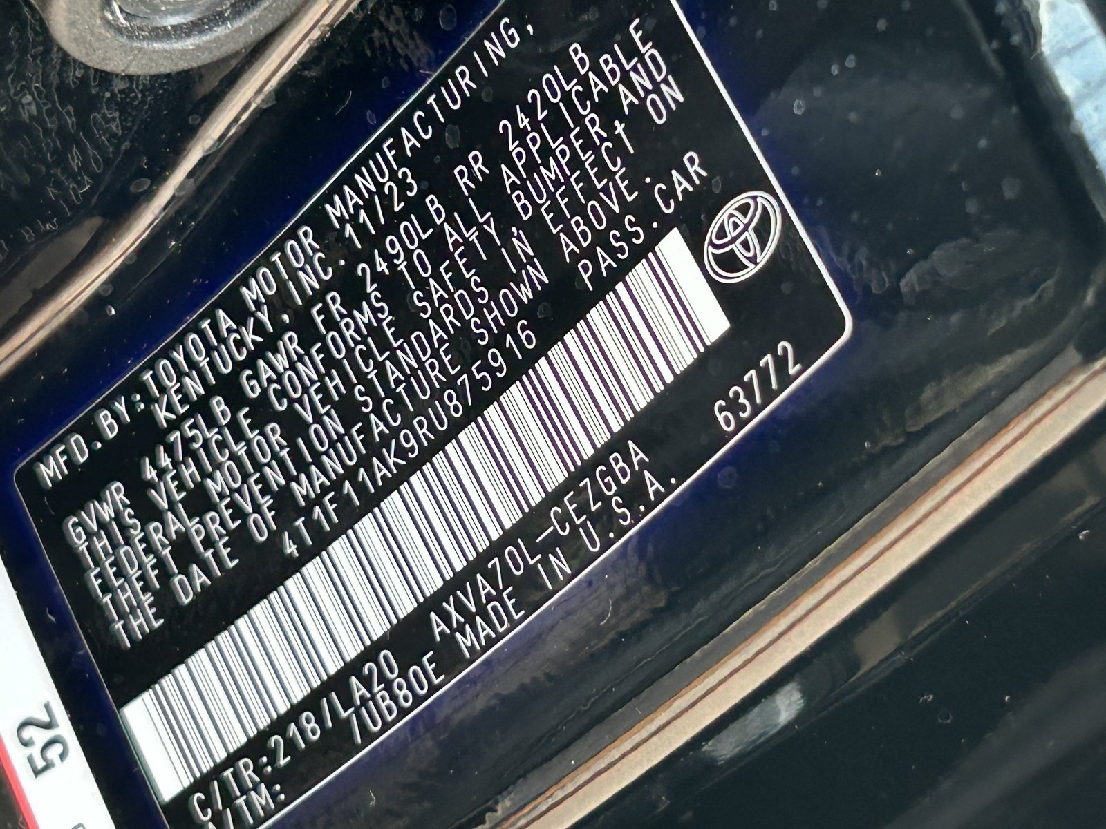 Used 2024 Black Toyota XLE image 34