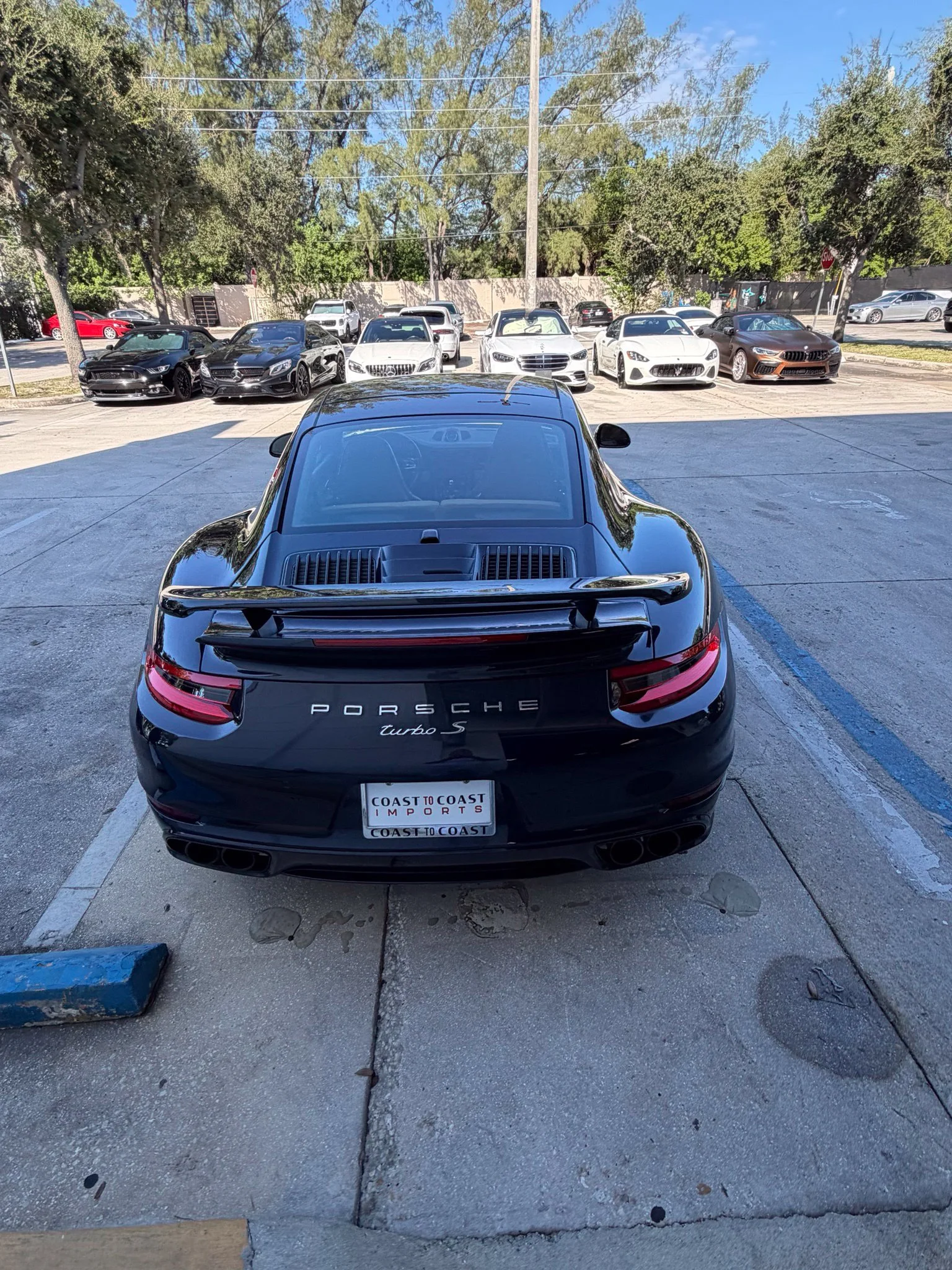 Used 2018 Blue Porsche Turbo S image 5