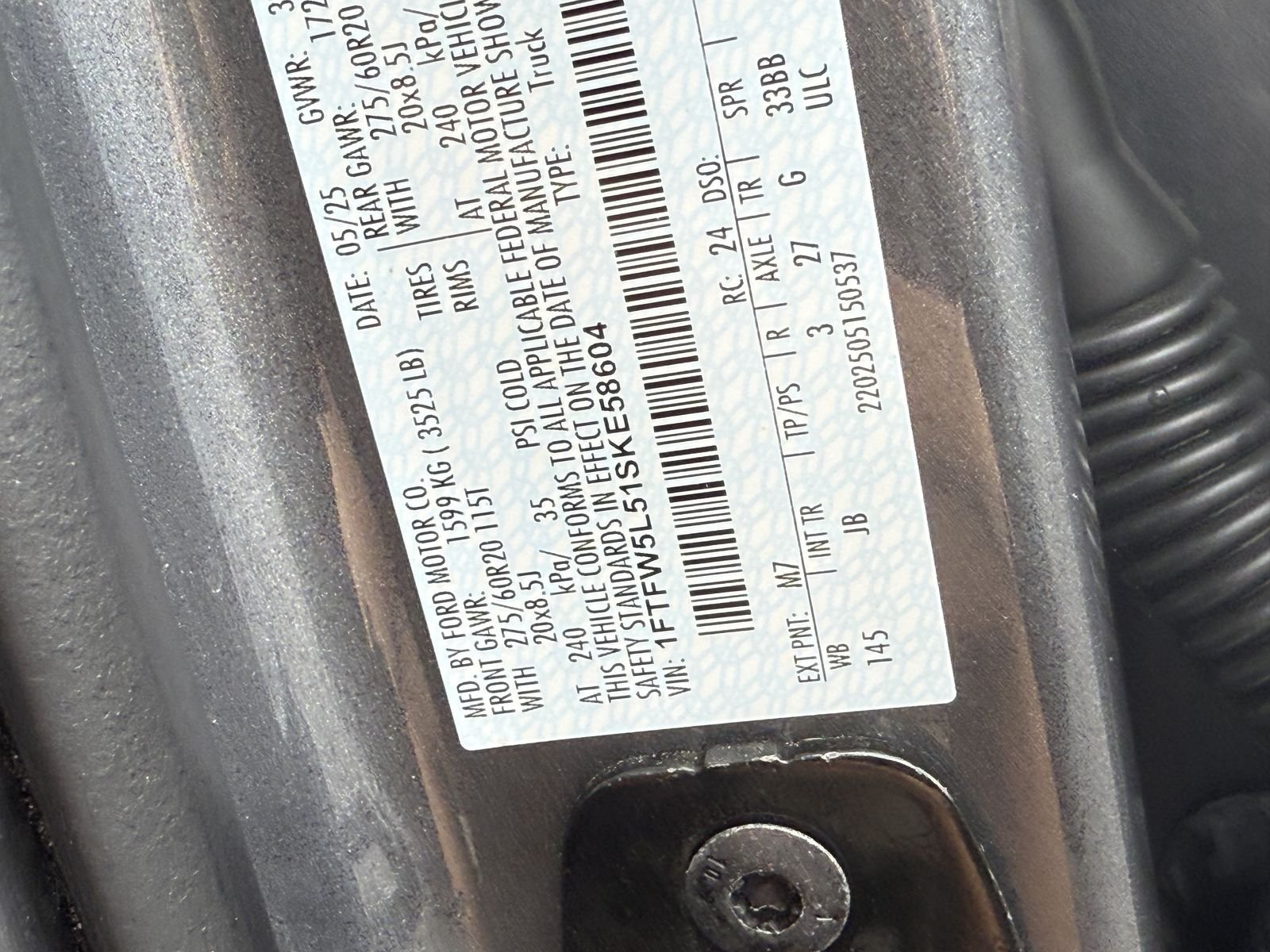 Certified Used 2025 Gray Metallic Ford Lariat image 39