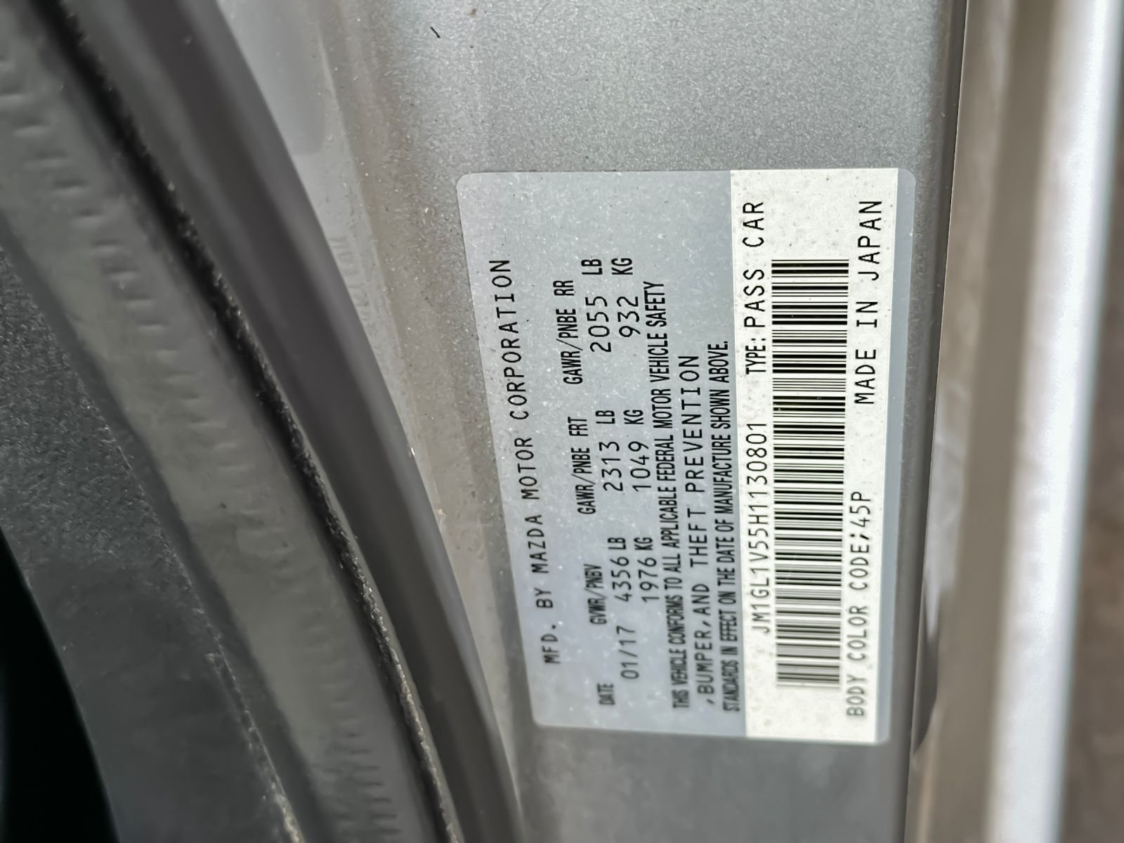 Used 2017 Silver Mazda Touring image 27