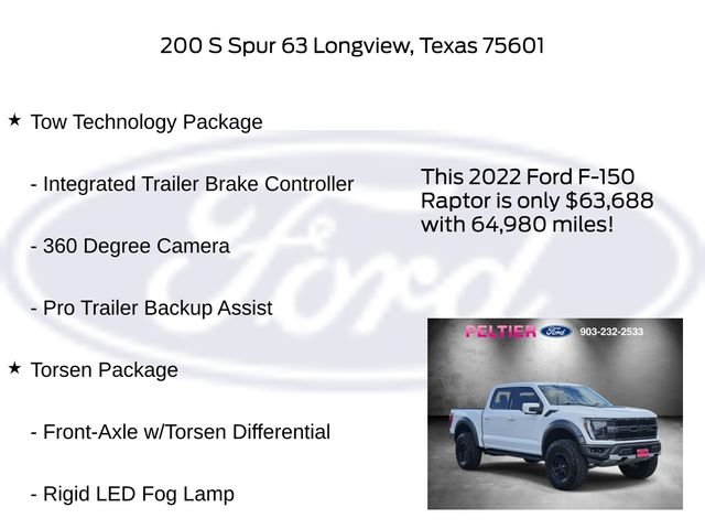 Used 2022 White Ford Raptor image 6