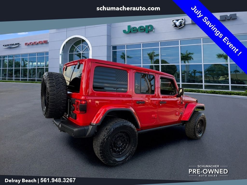Used 2022 Red Jeep Unlimited Sahara image 7