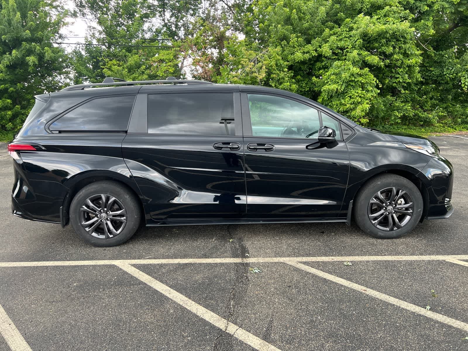 Certified Used 2025 Midnight Black Metallic Toyota XSE image 2