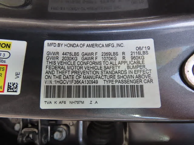 Certified Used 2019 Modern Steel Metallic Honda Sport 1.5T image 25