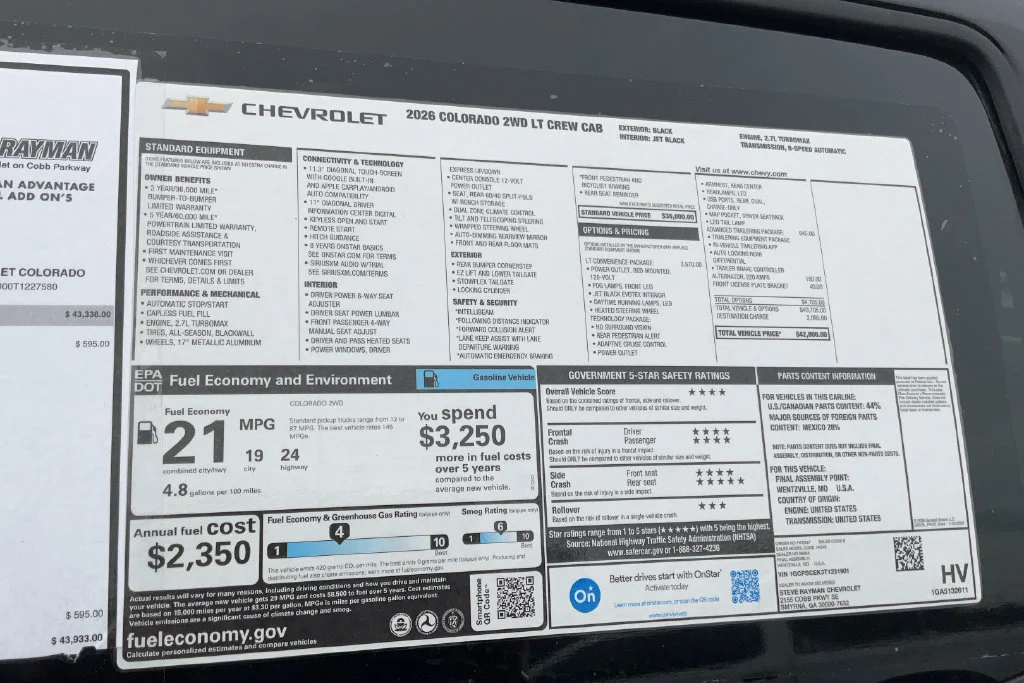 New 2026 Black Chevrolet LT image 23