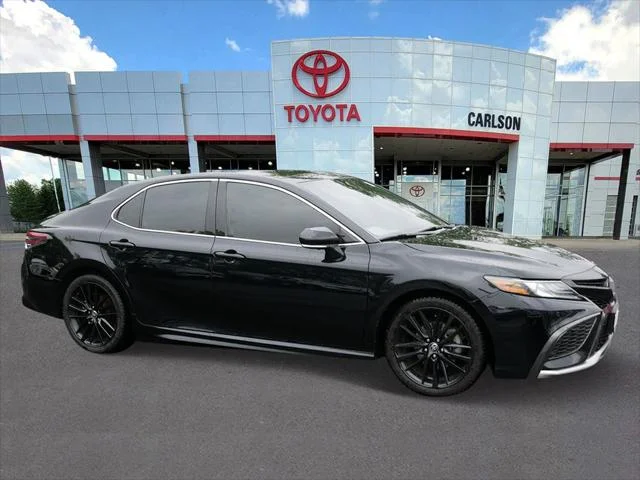 Certified Used 2021 MIDNIGHT BLACK METAL Toyota  image 2
