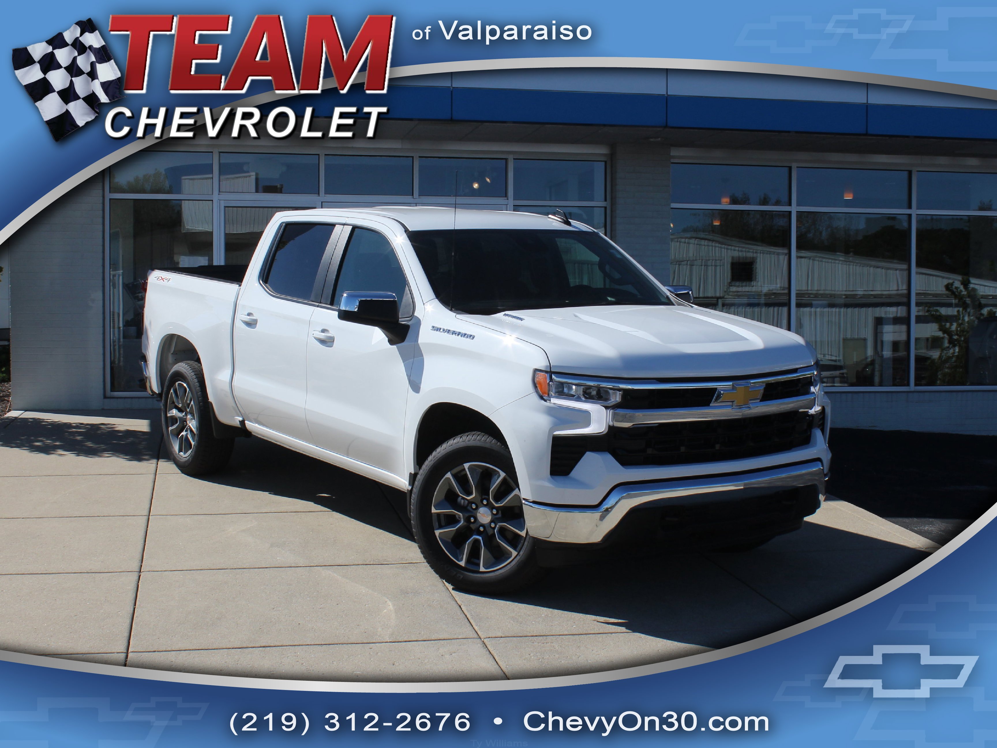 Summit White 2026 Chevrolet Silverado 1500 Pickup Truck Four-Wheel Drive 8-Speed Automatic
