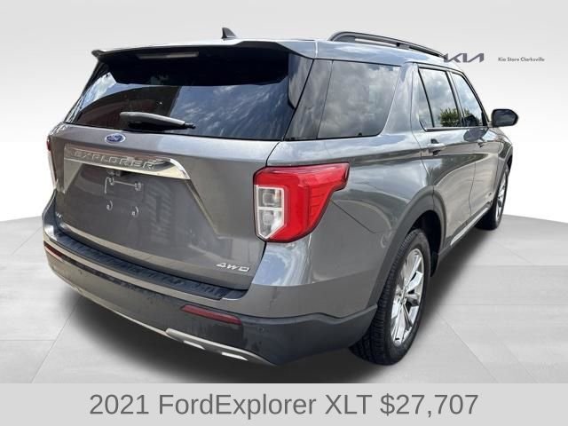Used 2021 Gray Metallic Ford XLT image 8