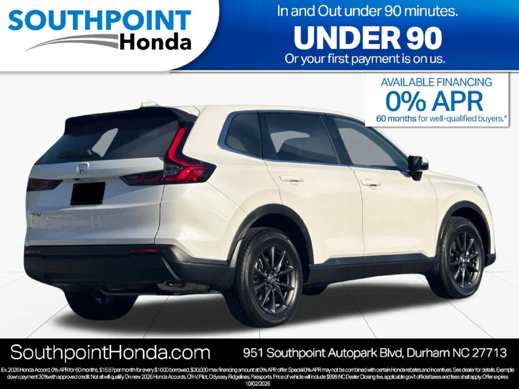New 2027 Platinum White Pearl Honda EX-L image 3