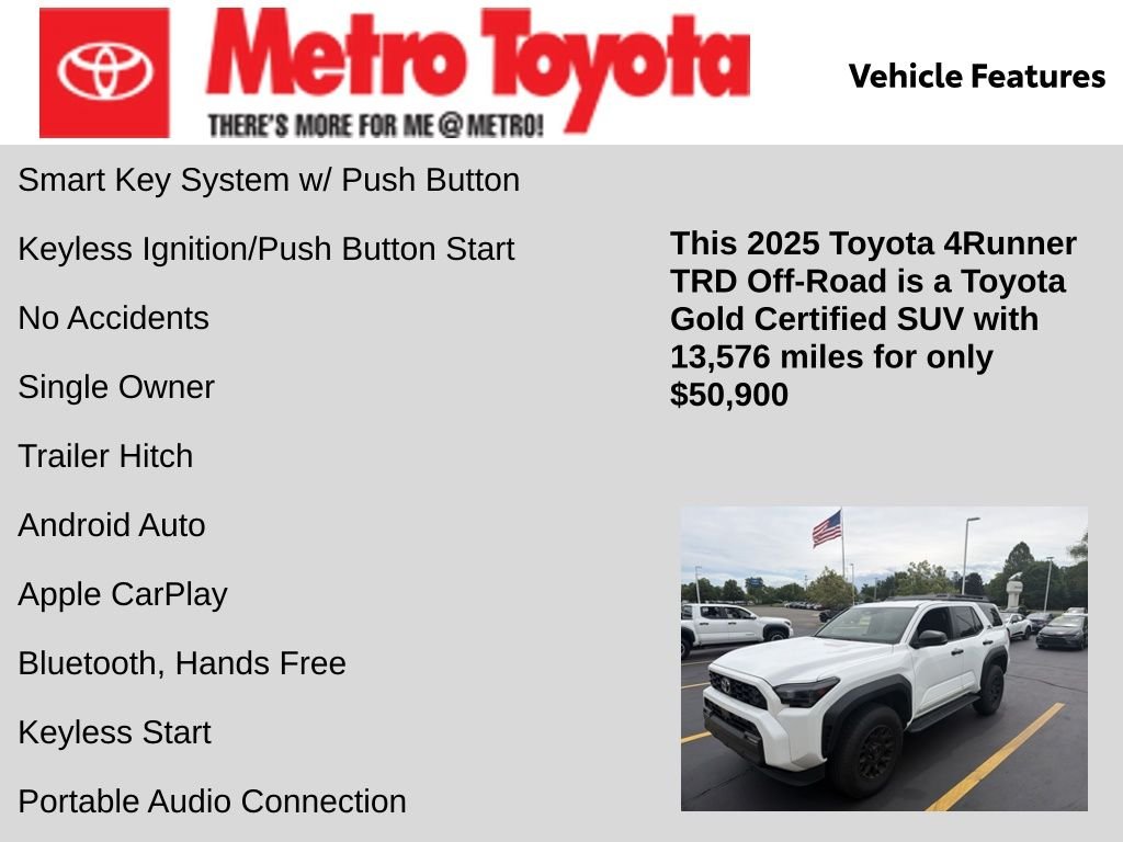 Certified Used 2025 White Toyota TRD Off-Road image 11
