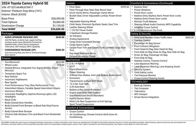 Certified Used 2024 Gray Toyota SE image 35