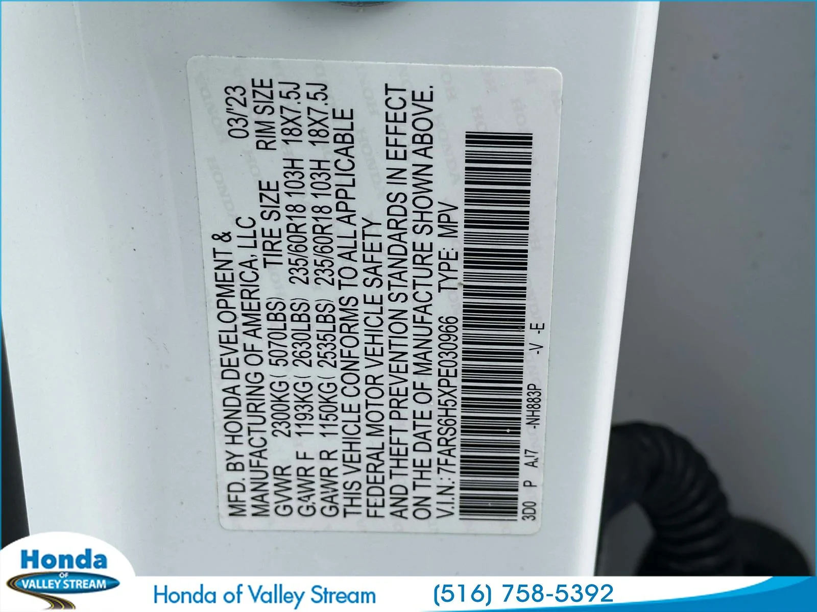 Certified Used 2023 White Honda Sport image 23